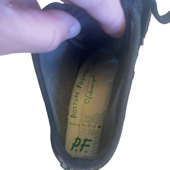 P.F Flyers Black Canvas Sneaker Sandlot Center Hi High Top Shoes Men’s 6 W- 7.5 - Picture 6 of 7